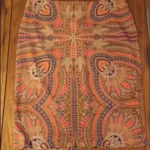 Paisley stretchy  skirt-New and never worn